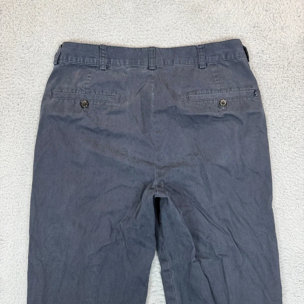 Brooks Brothers 346 Mens Chino Pants 31x30 Navy Blue Cotton Straight Leg Trouser